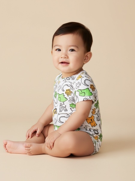 картинка 801413 Набор детский: футболка, ползунки, боди  от Котмаркот