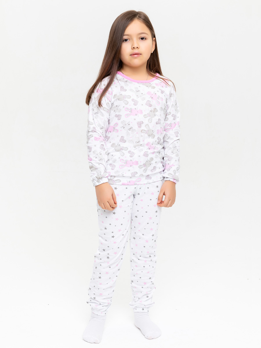 2820915 Пижама: Джемпер, брюки "Пижамы 2020" для девочки от фабрики КотМарКот