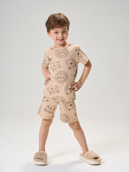 800211 Пижама: футболка,шорты  для мальчика фото / КотМарКот