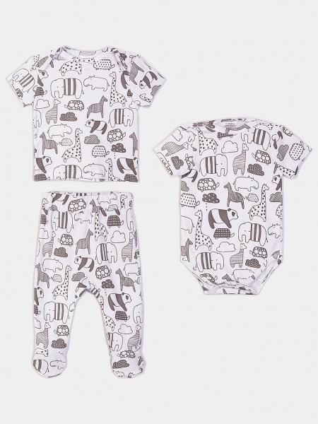 картинка 801419 Набор детский: футболка, ползунки, боди  от Котмаркот