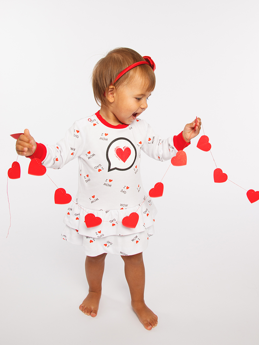 2430972 Платье "LOVE" для новорождённого КотМарКот