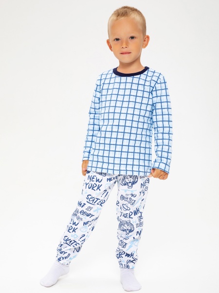 2691233 Пижама: Джемпер, брюки "Пижамы 2021" для мальчика фото / КотМарКот