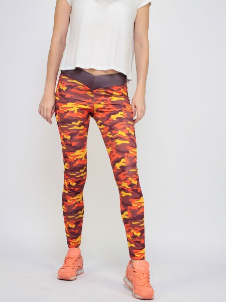 картинка 90516 Леггинсы с поясом "CATFIT. Милитари оранжевый"  от Котмаркот