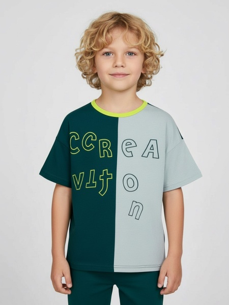 800839 Футболка детская для мальчика фото / КотМарКот