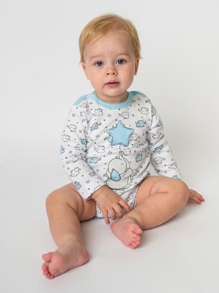 картинка 919111852 боди длинный рукав "слоник joy" Котмаркот