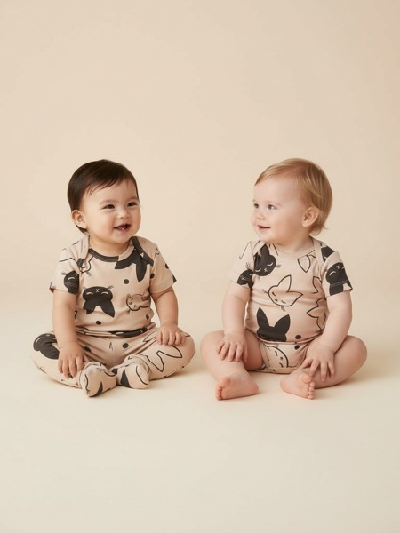 картинка 801420 Набор детский: футболка, ползунки, боди  от Котмаркот