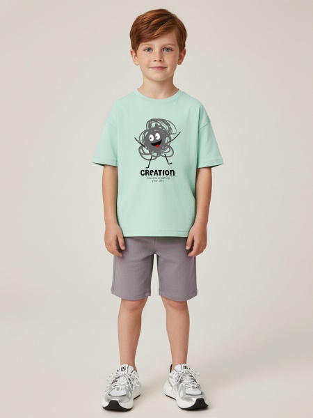 картинка 801831 Комплект: джемпер и шорты  от Котмаркот