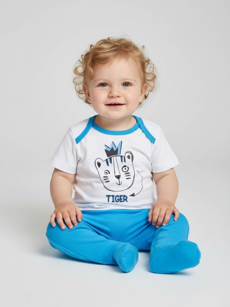 картинка 801865 Набор: футболка и ползунки  от Котмаркот