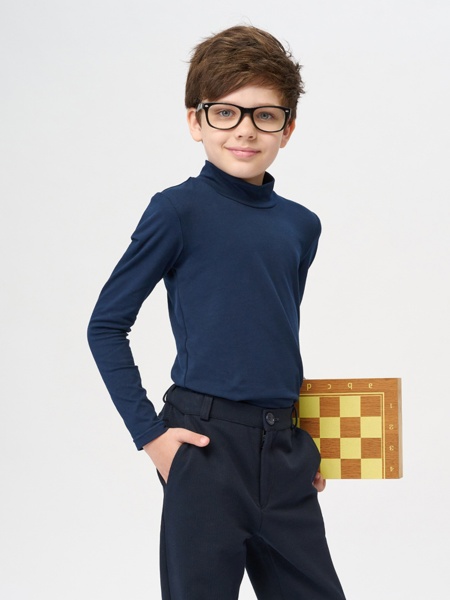 454450027 Водолазка "ШКОЛА 2021" для мальчика фото / КотМарКот