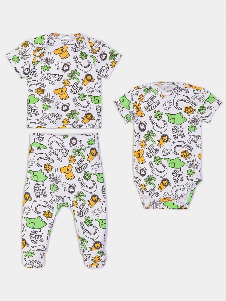 картинка 801413 Набор детский: футболка, ползунки, боди  от Котмаркот