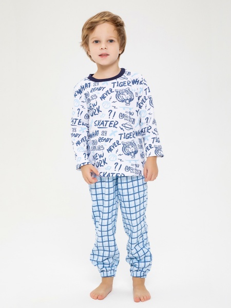 2691232 Пижама: Джемпер, брюки "Пижамы 2021" для мальчика фото / КотМарКот