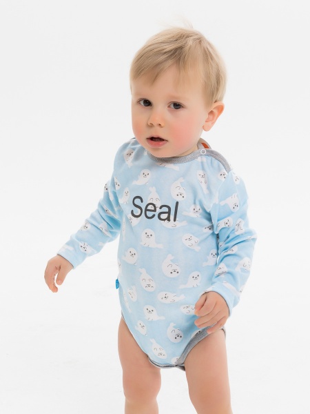 картинка 9190735 боди длинный рукав "baby seal" Котмаркот
